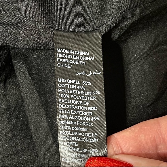 White House Black Market Contrast Tweed Zip Blazer Jacket 2 XS - Picture 11 of 12